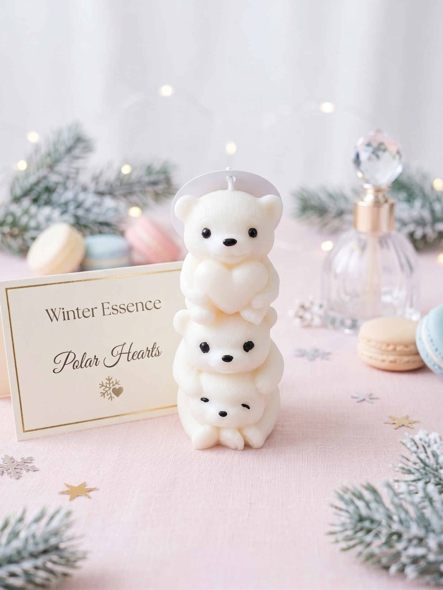 🐻‍❄️✨ Vela ositos polares - Magia Invernal en Cada Rincón ✨🐻‍❄️