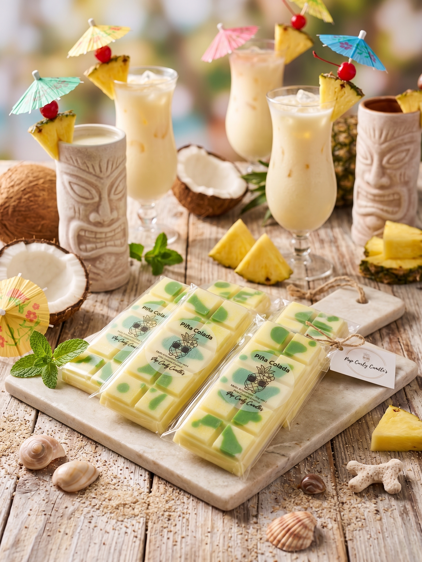 🍍🥥 Snap Bars Cocktail de Piña Colada - Escapada Tropical 🍹✨
