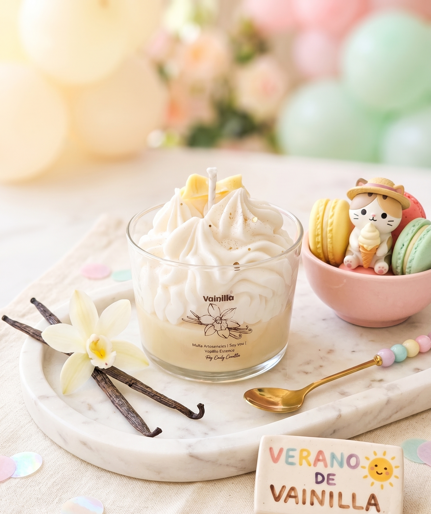🍦 Vela "Verano de Vainilla tahití " | Colección de Verano ☀️