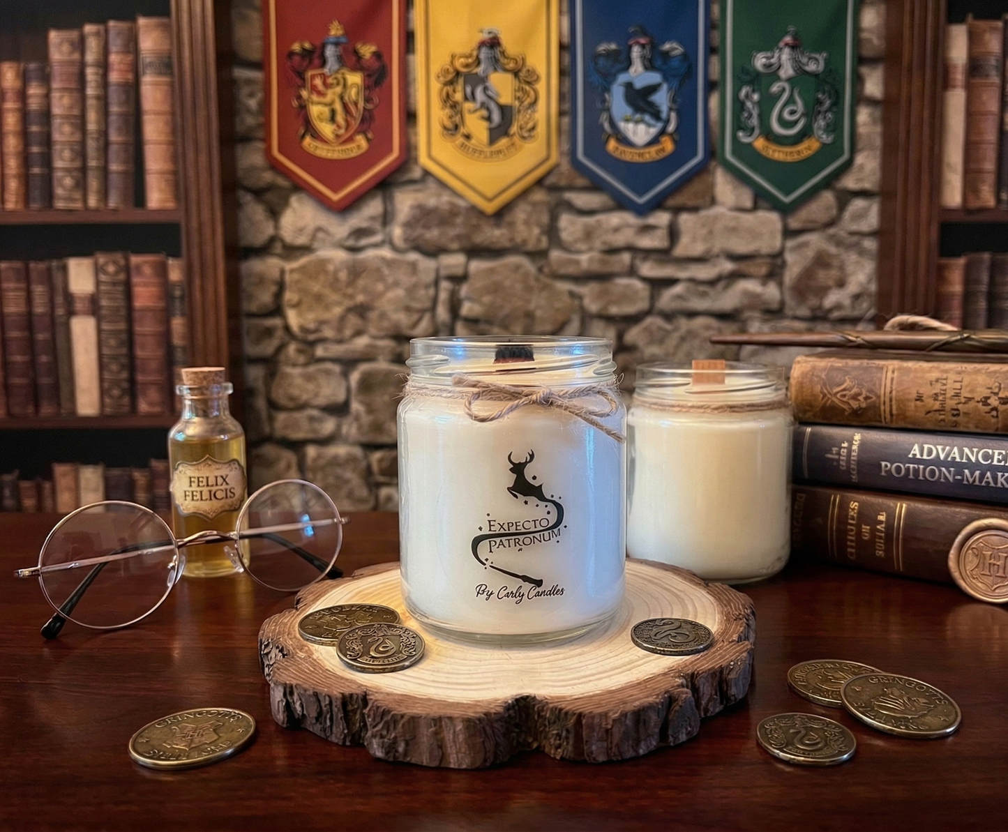 Vela artesanal "Expecto Patronum" [Formato XL]👻