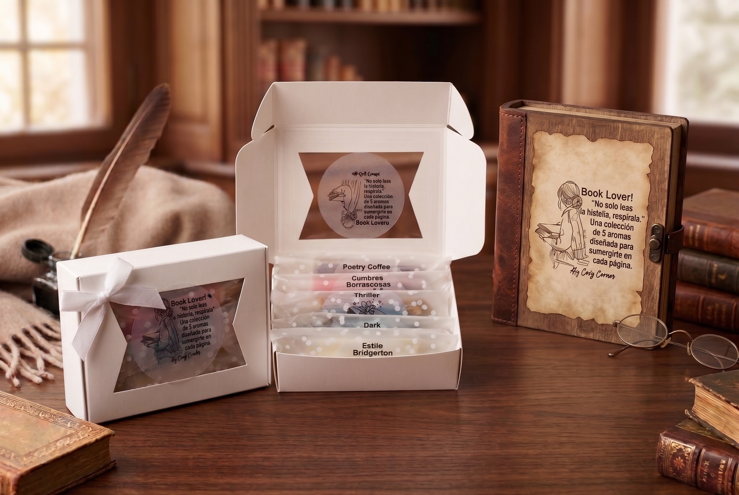 📖 Kit "Book Lover": No solo leas la historia, respírala