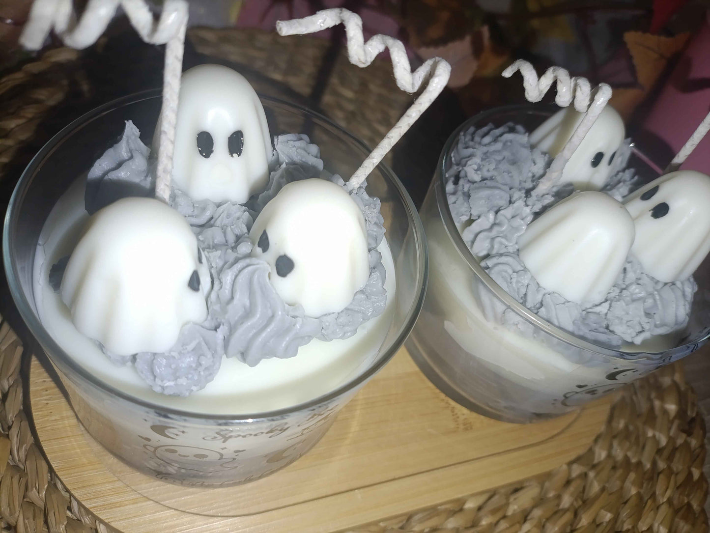 Vela artesanal "Spooky Boo" 👻