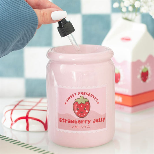 🍓✨ Quemador de Cerámica "Mermelada Kawaii"- Dulzura y Estilo Cottagecore 💖