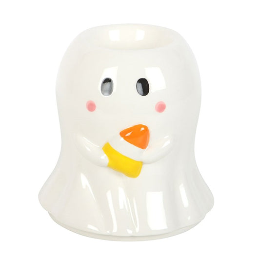 👻🍬 Quemador de Cerámica "Fantasma Goloso"- ¡Truco, Trato y un Aroma Irresistible! ✨