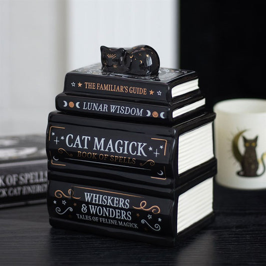 🐈‍⬛📚 Quemador de Esencias de Cerámica "El Grimorio del Familiar" ✨🕯️