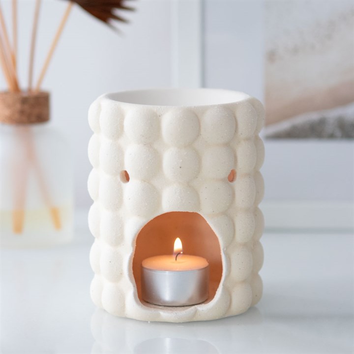 ☁️✨ Quemador de Cerámica "Bubble Zen": Elegancia Minimalista y Relajante 🤍