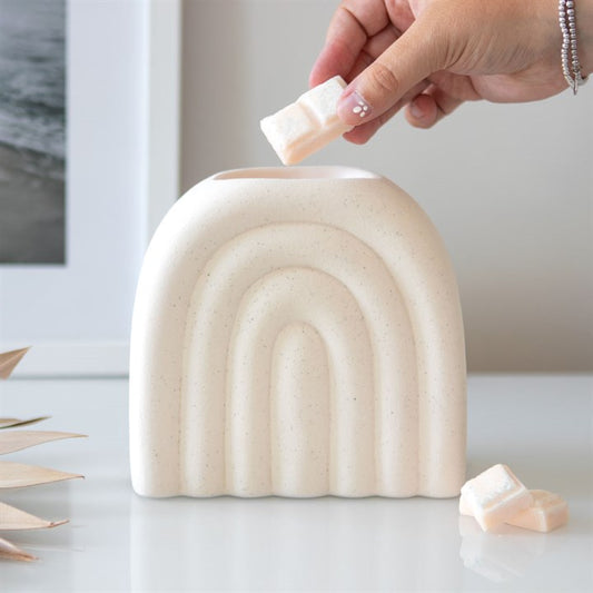 🌈✨ Quemador de Cerámica "Arco Boho"- Serenidad y Estilo Minimalista 🤍
