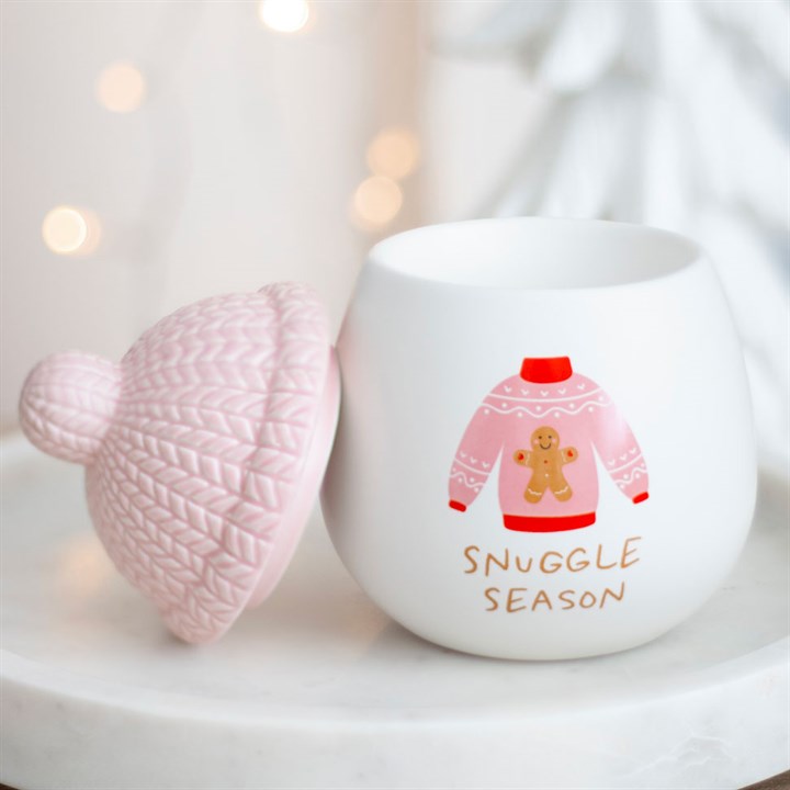 ❄️🧶 Quemador de Cerámica "Snuggle Season" - El Invierno Más Dulce y Acogedor 💖
