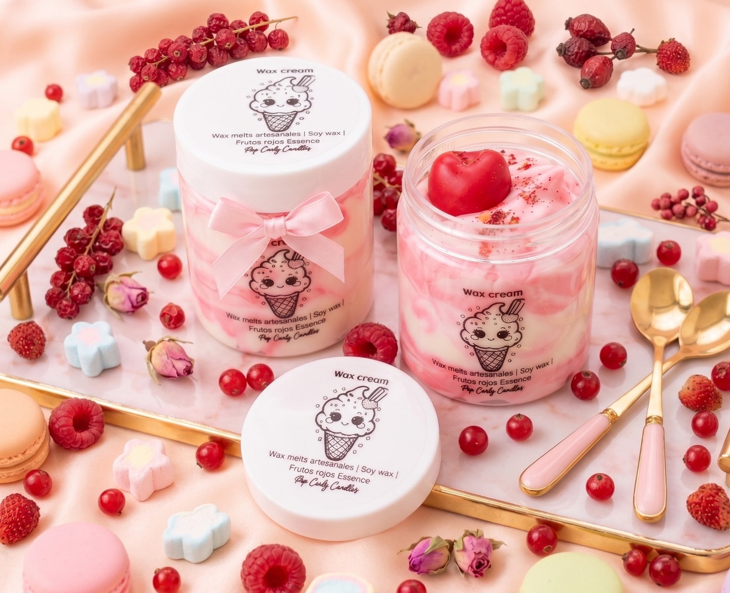 🍓🍒❤️ Wax Ice Cream Melts Cuchareables - Frutos rojos 🍓🍒❤️
