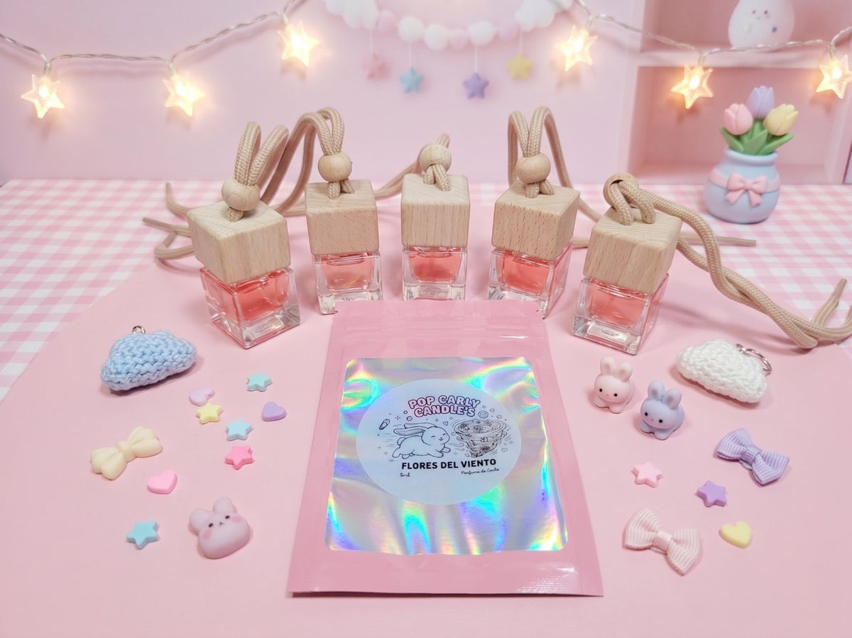 🌸🚗 Ambientador - Aroma "Flores del Viento" ✨💖