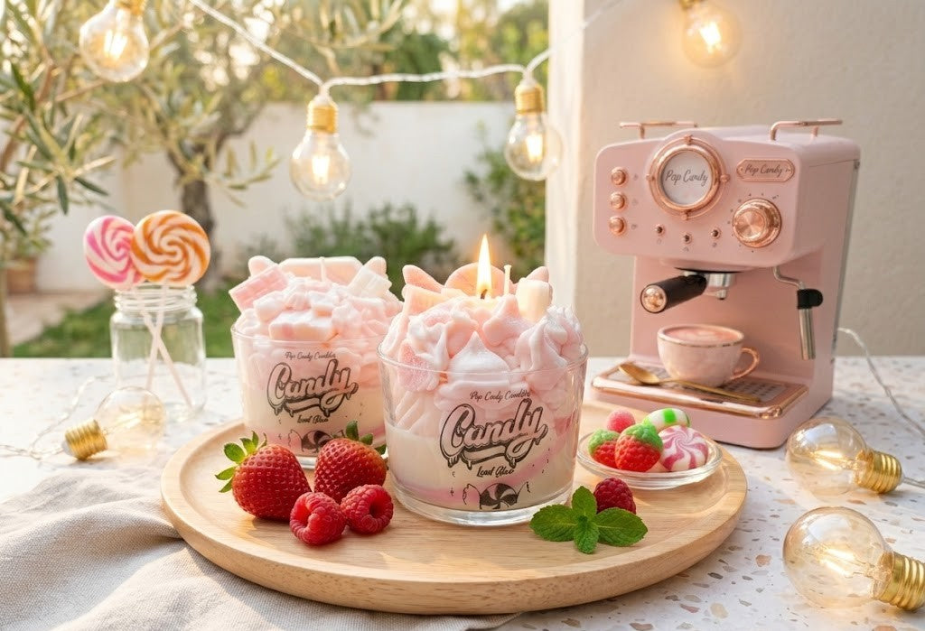 Vela artesanal "Candy Land Glam"