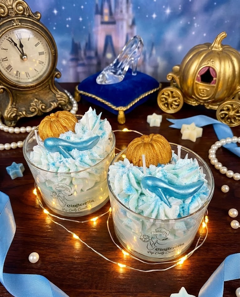 Vela Artesanal "Sueño de Medianoche" - Edición Cenicienta 👠✨