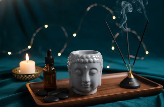 ✨ Queimador de Óleos Essenciais Buda: O Portal para a Serenidade ✨