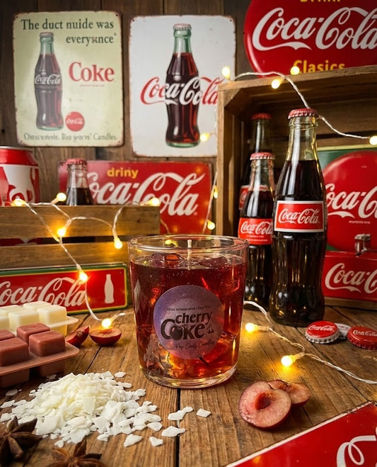 Vela de Soja Artesanal Estilo Refresco - 🍒🥤 Cherry Coke