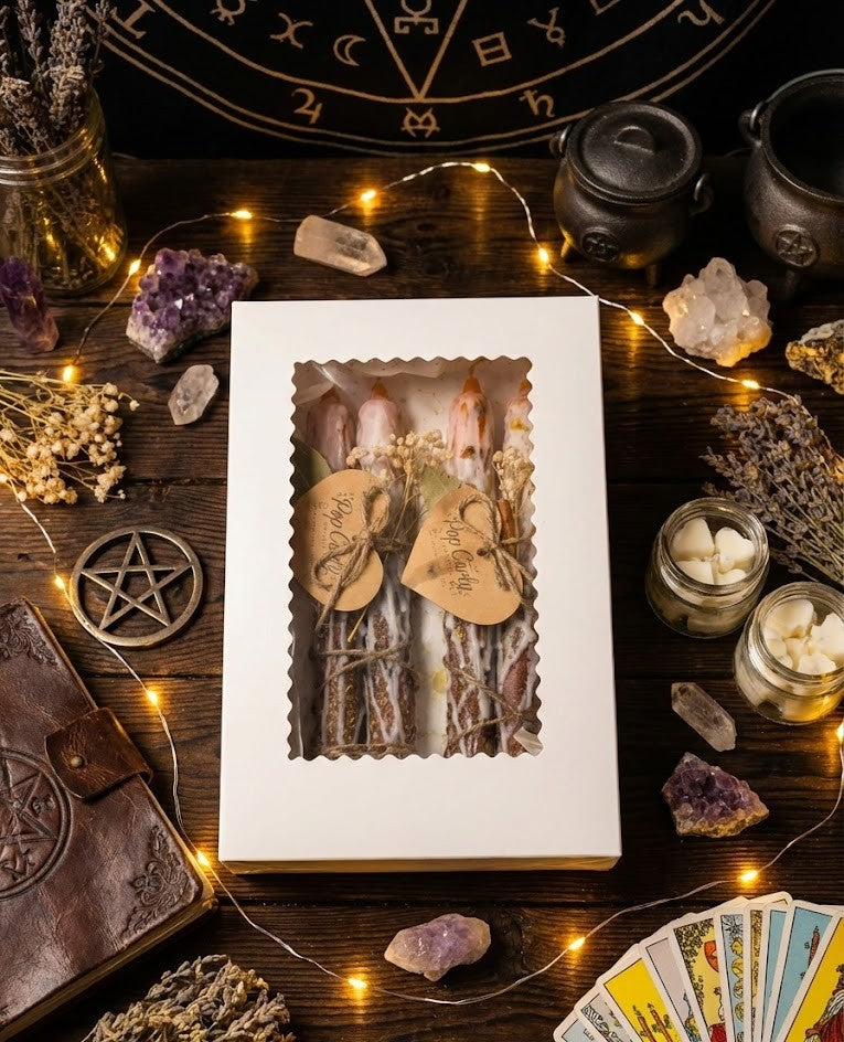 🍯✨ Velas Rituales de Miel y Hierbas Sagradas: El Despertar de la Abundancia ✨🍯