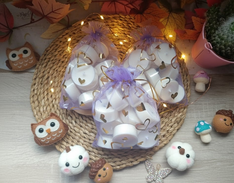 Pack de 12 velitas de te "Tealights 🌼