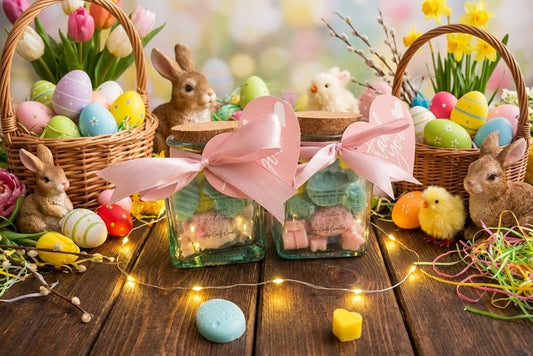 🐰🍭 Easter Candy Jar: Vainilla & Strawberries - Dulce Pascua 🐰🍭