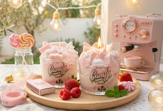 Vela artesanal "Candy Land Glam"