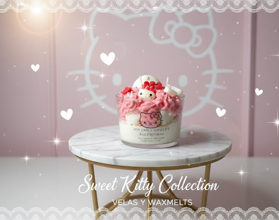 💖 Vela artesanal "Sweet Hello Kitty" 💖
