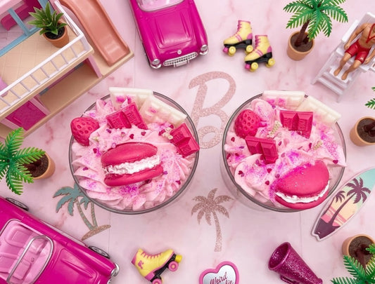 🎀 Edición Limitada: Vela " Barbie Pink Dream" - strawberry and cream🍓🍦