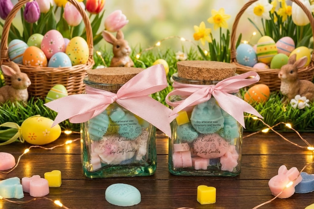 🐰🍭 Easter Candy Jar: Vainilla & Strawberries - Dulce Pascua 🐰🍭