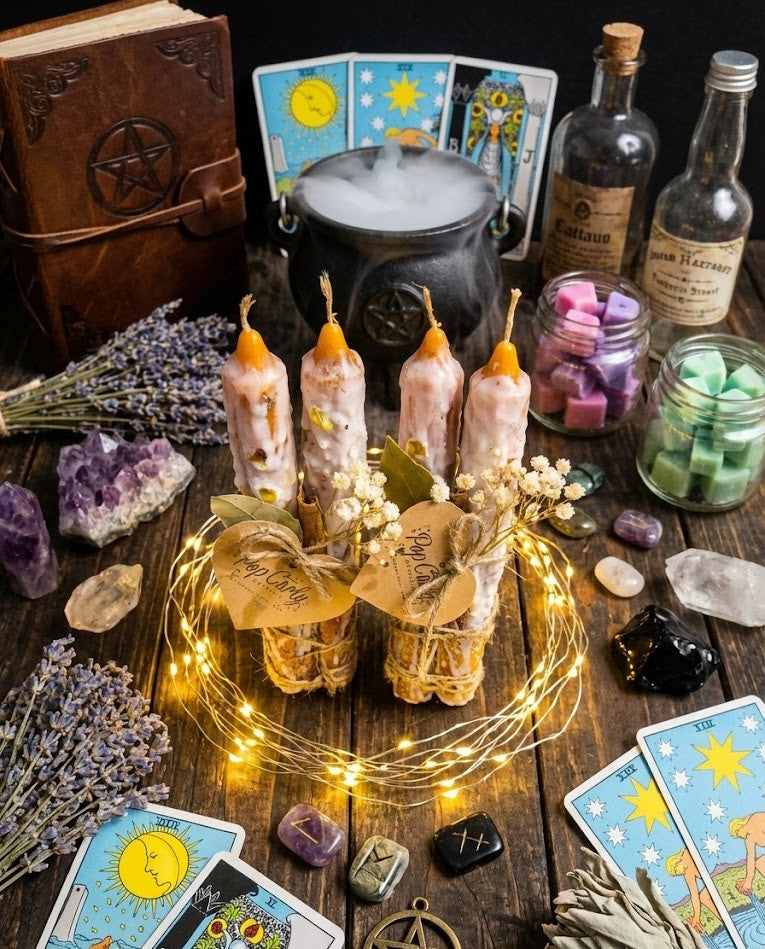 🍯✨ Velas Rituales de Miel y Hierbas Sagradas: El Despertar de la Abundancia ✨🍯