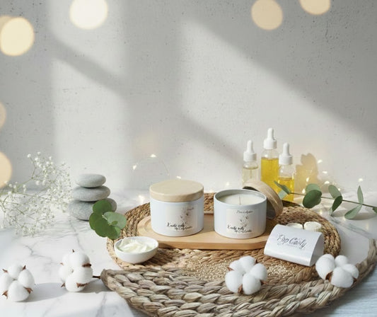 Velas de masaje y Aromaterapia "Sweet Tentation flor de algodón" 🏥