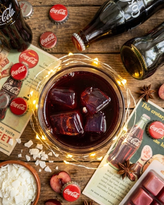 Vela de Soja Artesanal Estilo Refresco - 🍒🥤 Cherry Coke