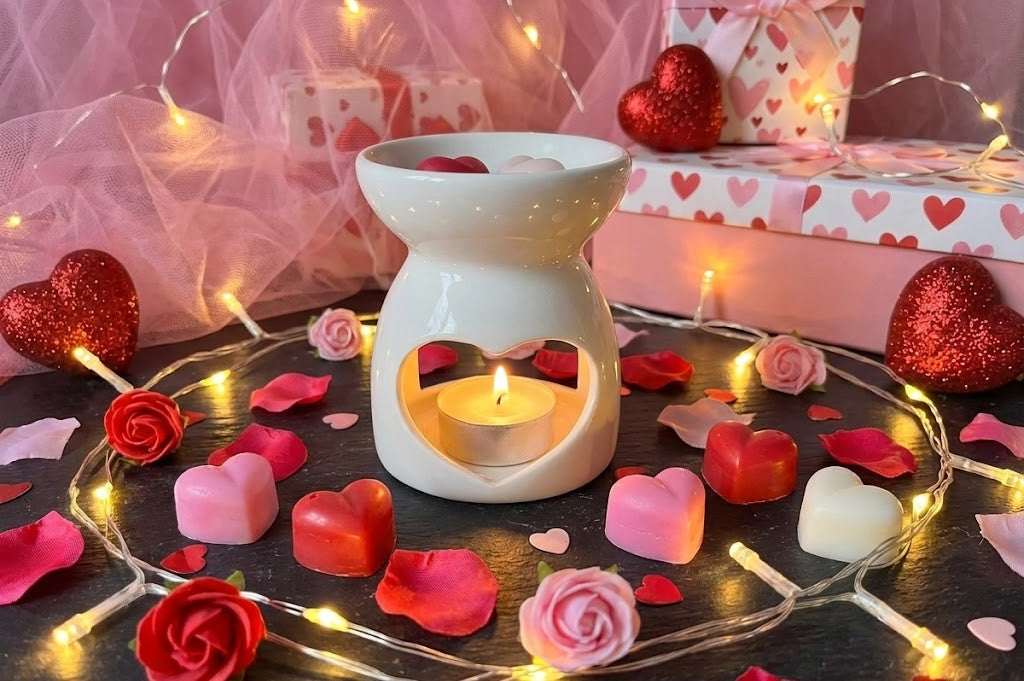 Quemador de Cerámica "Sweet Heart" 🤍🕯️