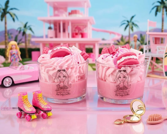 🎀 Edición Limitada: Vela " Barbie Pink Dream" - strawberry and cream🍓🍦