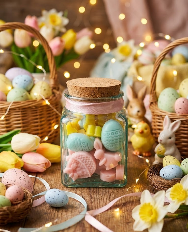 🐰🍭 Easter Candy Jar: Vainilla & Strawberries - Dulce Pascua 🐰🍭