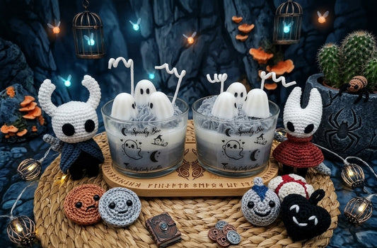 Vela artesanal " Hollow Spooky Boo Knight" 👻
