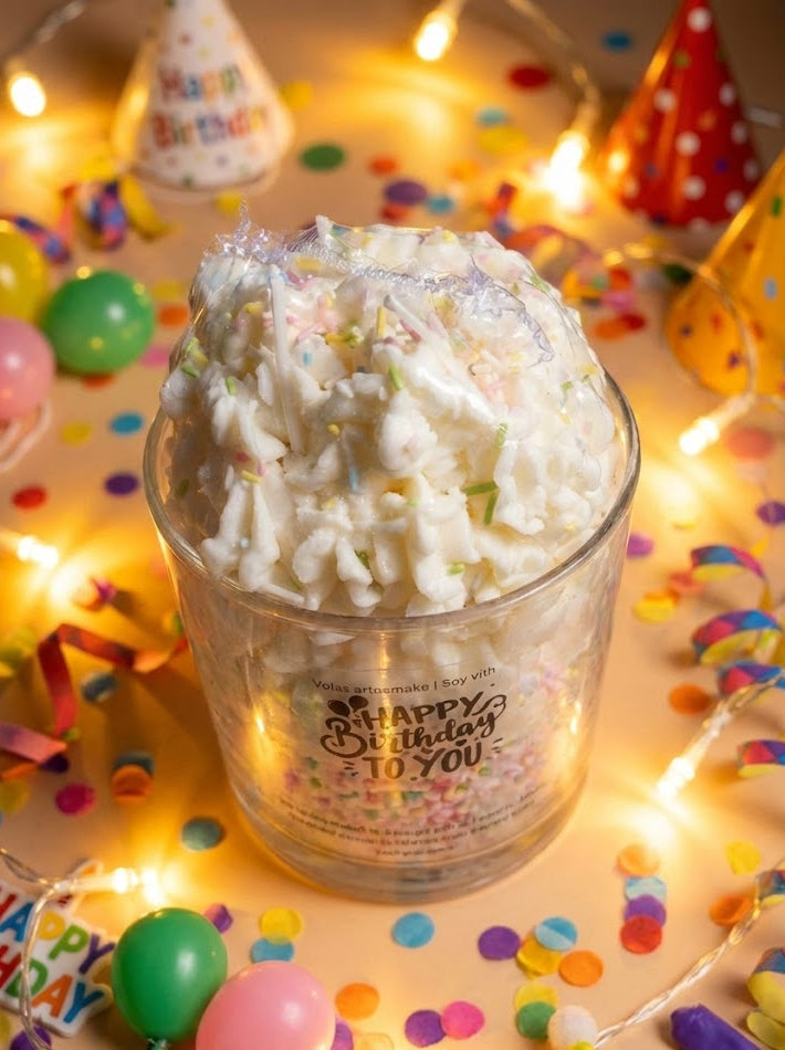 Vela XXL pastel de cumpleaños "Happy birthday to you"🎈