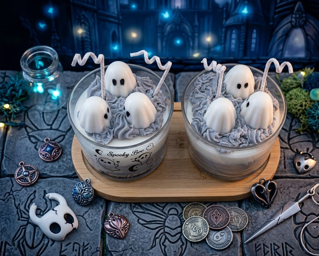 Vela artesanal " Hollow Spooky Boo Knight" 👻
