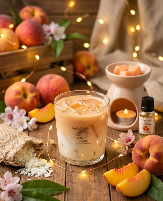 Vela de Soja Artesanal - 🍑 Peach Iced Tea
