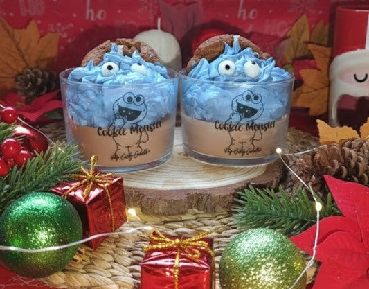 Vela Artesanal "Choco Cookie Monster!" 🟤