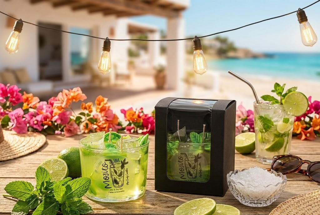 Vela Artesanal "Havanita Fresh" (It's Mojit0 time!) 🍃🍋🧊