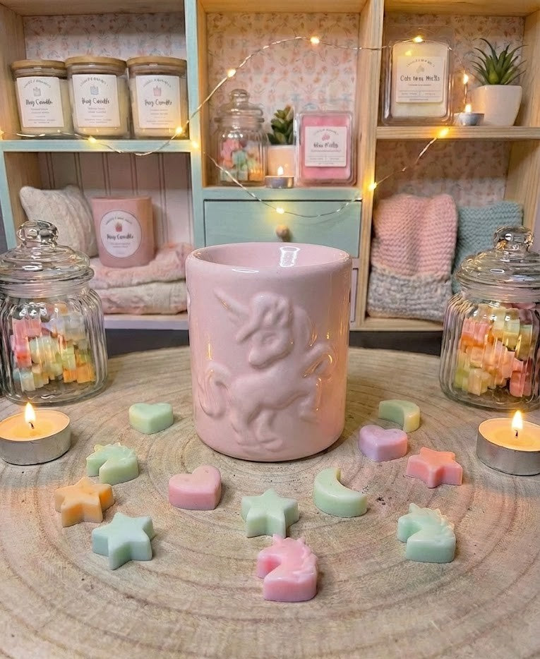 Quemador de cerámica rosa suave "Marshmellow Cloud"