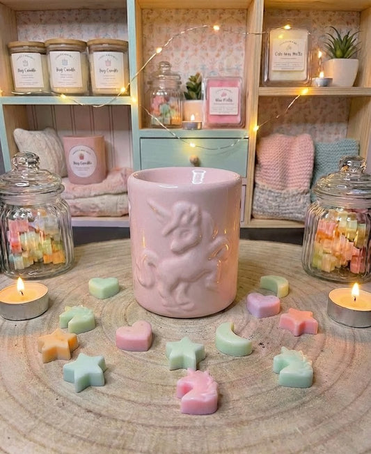 Quemador de cerámica rosa suave "Marshmellow Cloud"