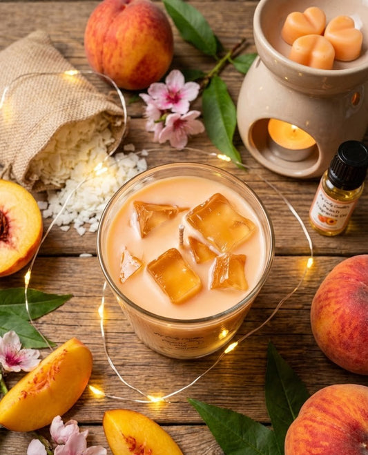 Vela de Soja Artesanal - 🍑 Peach Iced Tea