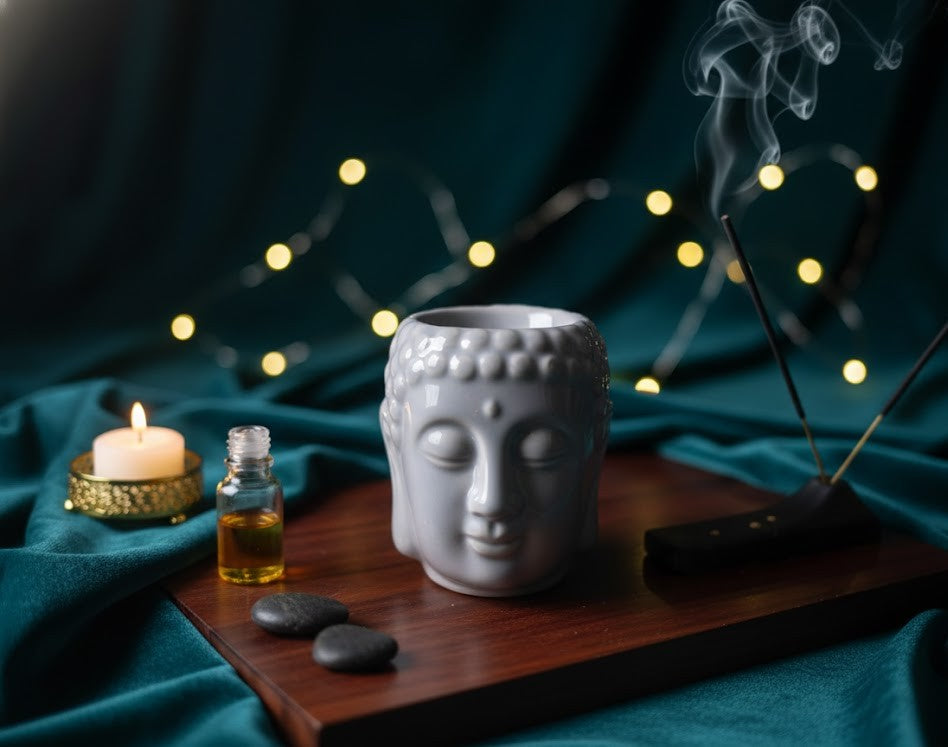 ✨ Buddha Essential Oil Burner: The Portal to Serenity ✨
