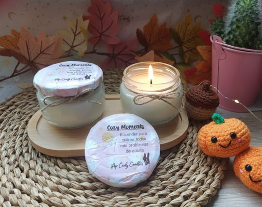 Vela artesanal "Cozy moments" 🐻