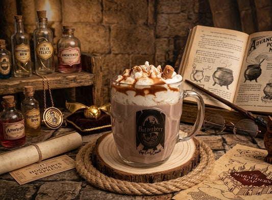 Vela artesanal "Cerveza de mantequilla de las tres escobas"(XXL)🍺