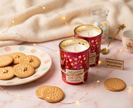 🍮 Vela Artesanal "Noche Dulce" – Aroma a Natillas de la Abuela 🌙