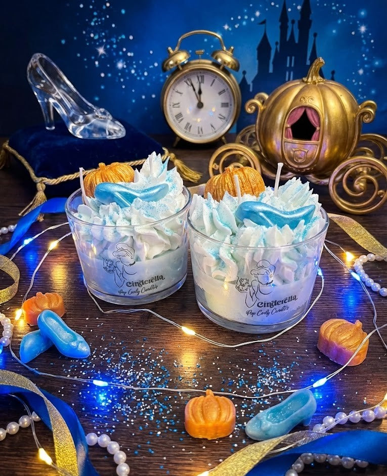 Vela Artesanal "Sueño de Medianoche" - Edición Cenicienta 👠✨