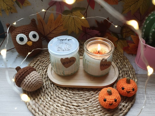 Vela artesanal "Pumpkin & co." 🎃