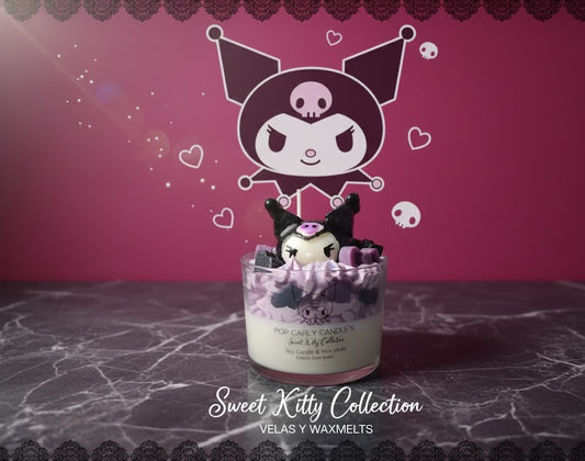 🖤 Vela Artesanal "Kuromi" 😈