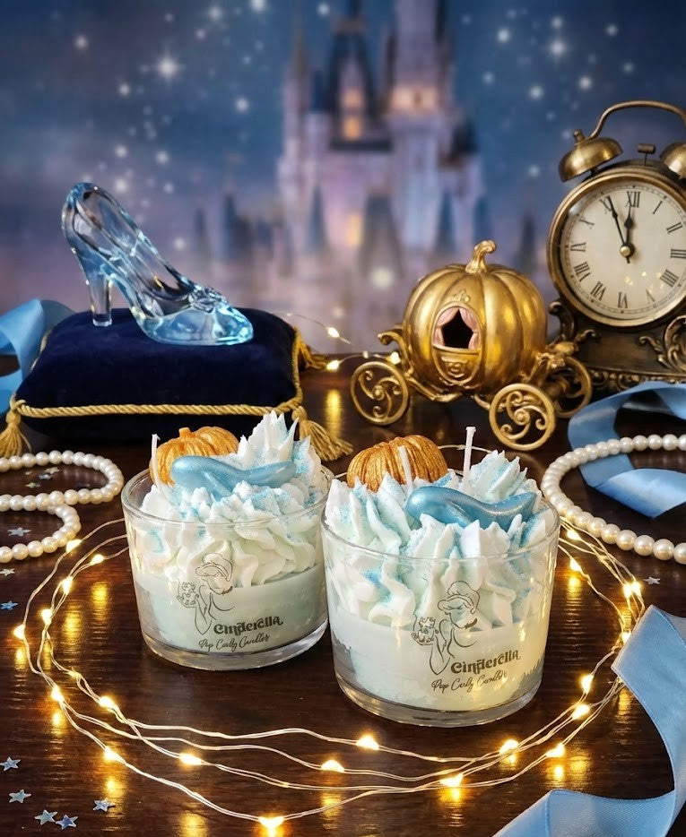 Vela Artesanal "Sueño de Medianoche" - Edición Cenicienta 👠✨