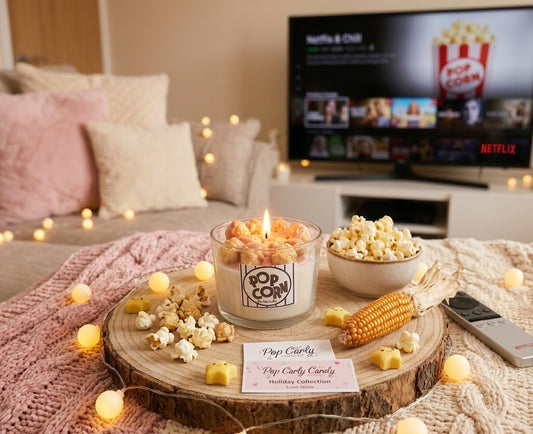 Vela Artesanal de Palomitas dulces "Netflix&Pop" 🍿