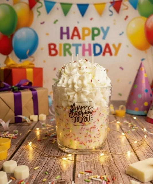Vela XXL pastel de cumpleaños "Happy birthday to you"🎈
